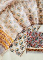 Cotton Multi Colour Casual Wear Printed Dress Material